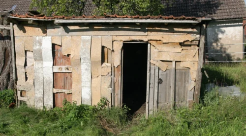 old shed ready for removal